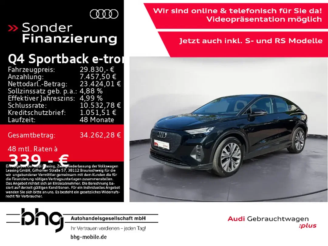 Audi Q4 e-tron 40 Matrix LED Sportback - Afbeelding 1