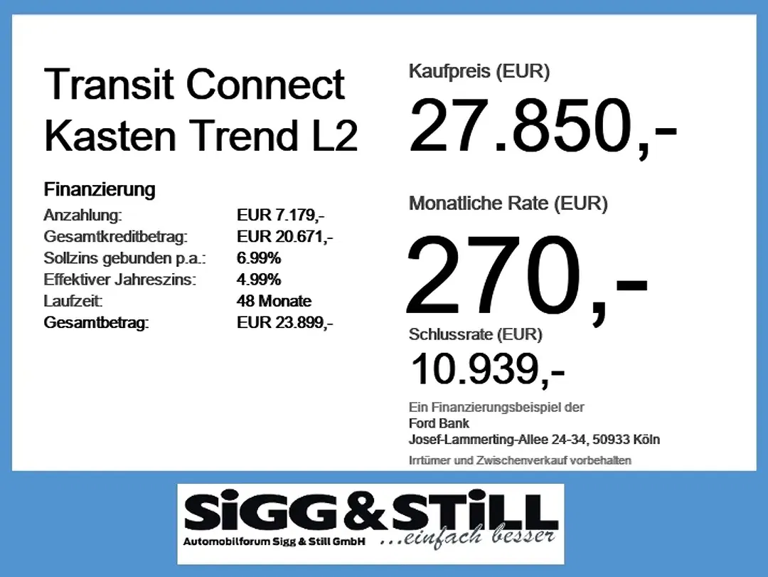 Ford Transit Connect L2 Trend - Thumbnail 3
