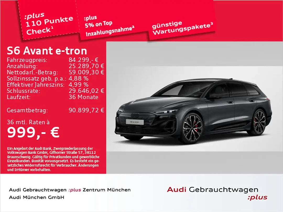 Audi S6 e-tron S line - Afbeelding 1