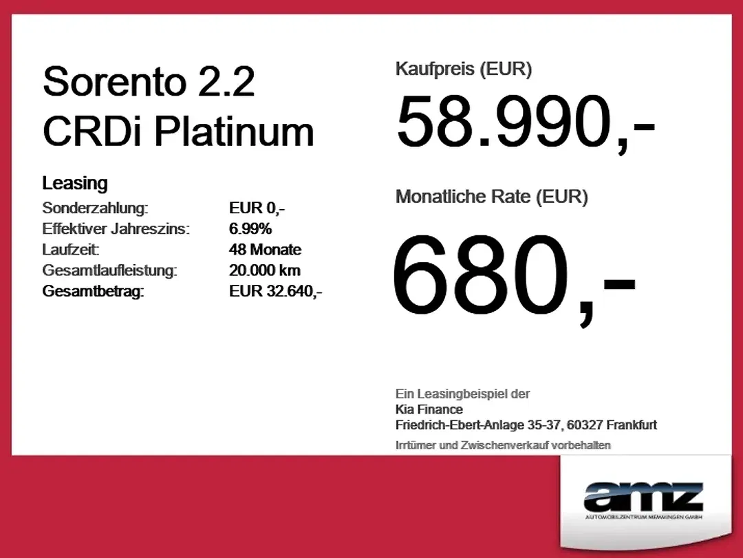 Kia Sorento 2.2 CRDi Platinum - Thumbnail 3