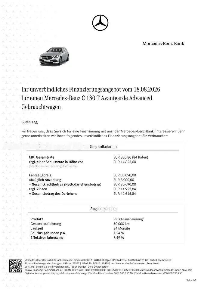Mercedes-Benz C 180 Avantgarde Advanced Plus - Thumbnail 3