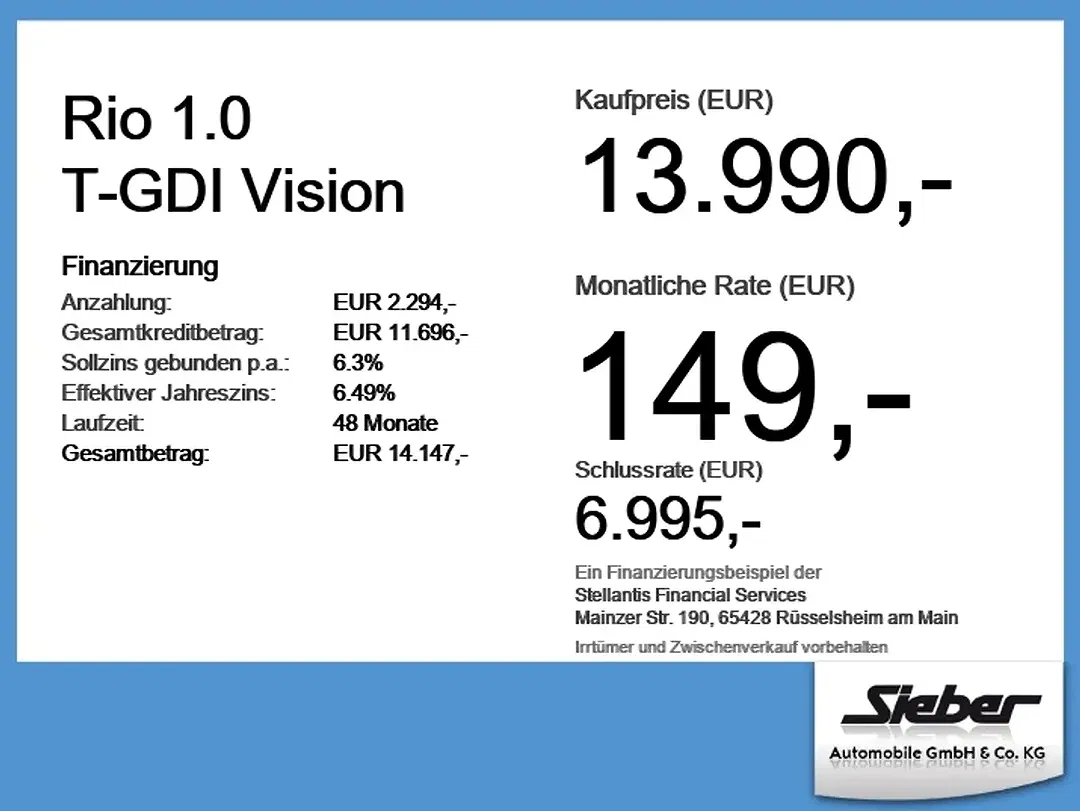 Kia Rio 1.0 T-GDI Vision - Thumbnail 5