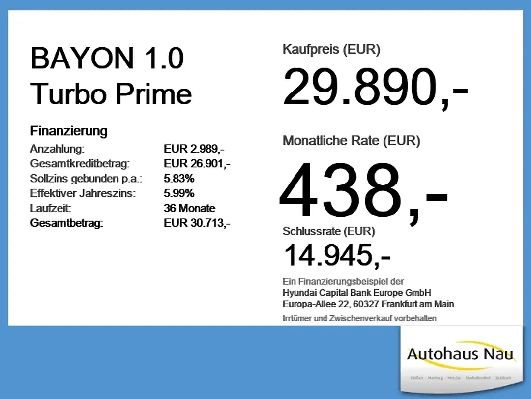 Hyundai BAYON 1.0 Turbo Prime - Thumbnail 5