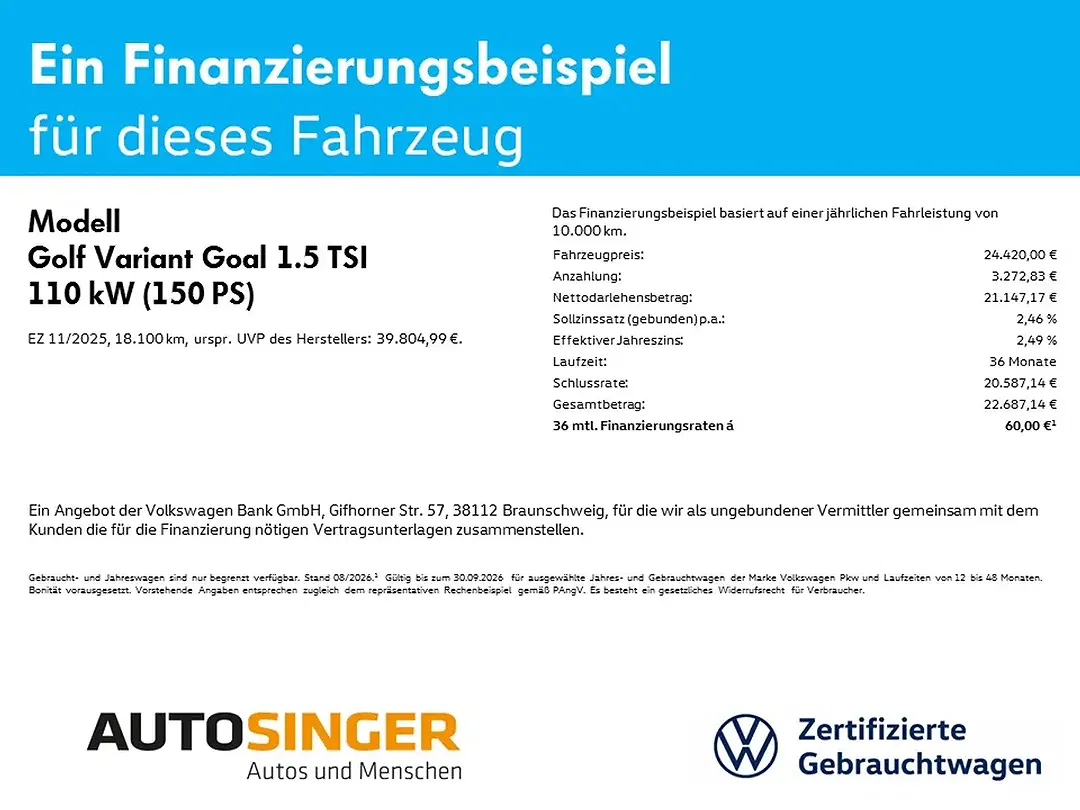 Volkswagen Golf Variant 1.5 TSI Goal - Thumbnail 2