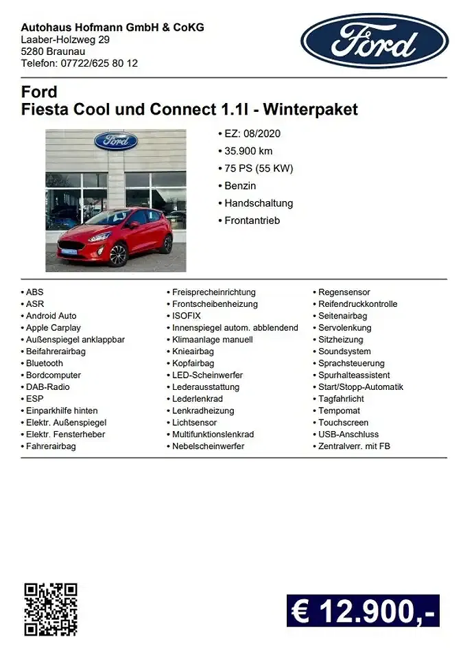 Ford Fiesta 1.1 Cool & Connect - Thumbnail 13
