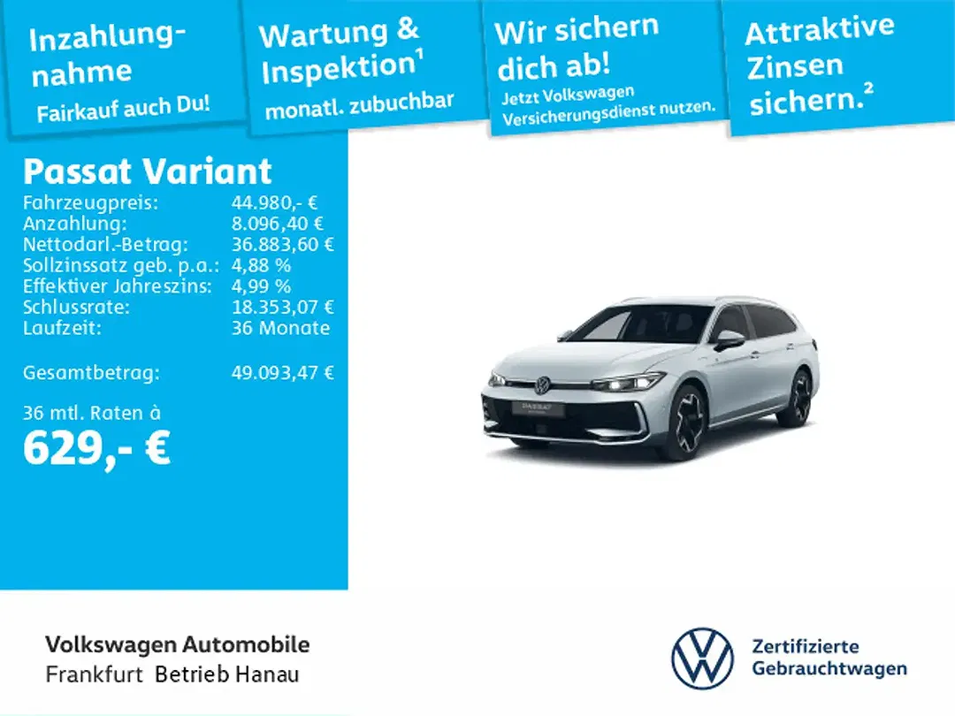 Volkswagen Passat Variant 1.5 eTSI DSG R-Line - Thumbnail 1