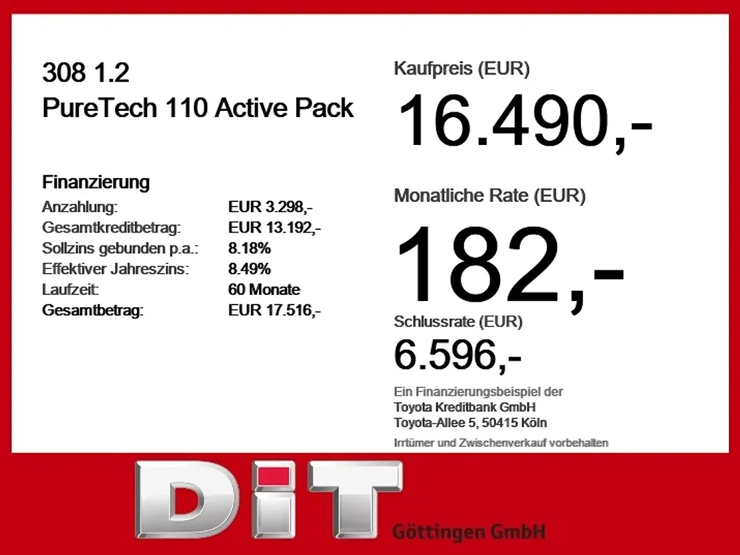 Peugeot 308 110 PureTech Active Pack - Thumbnail 4
