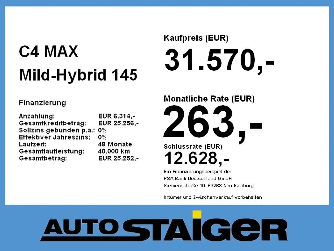 Citroen C4 MHEV Max - Thumbnail 3