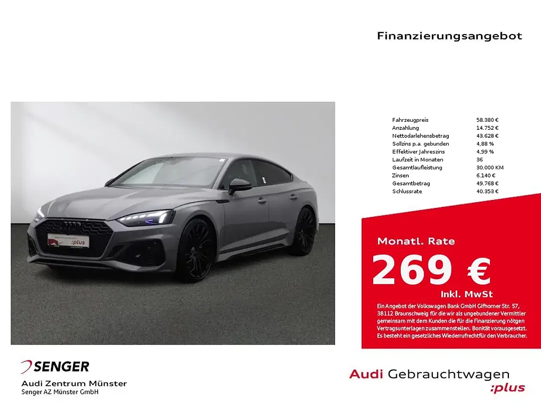 Audi RS5 2.9 TFSI quattro Matrix LED Sportback - foto 1