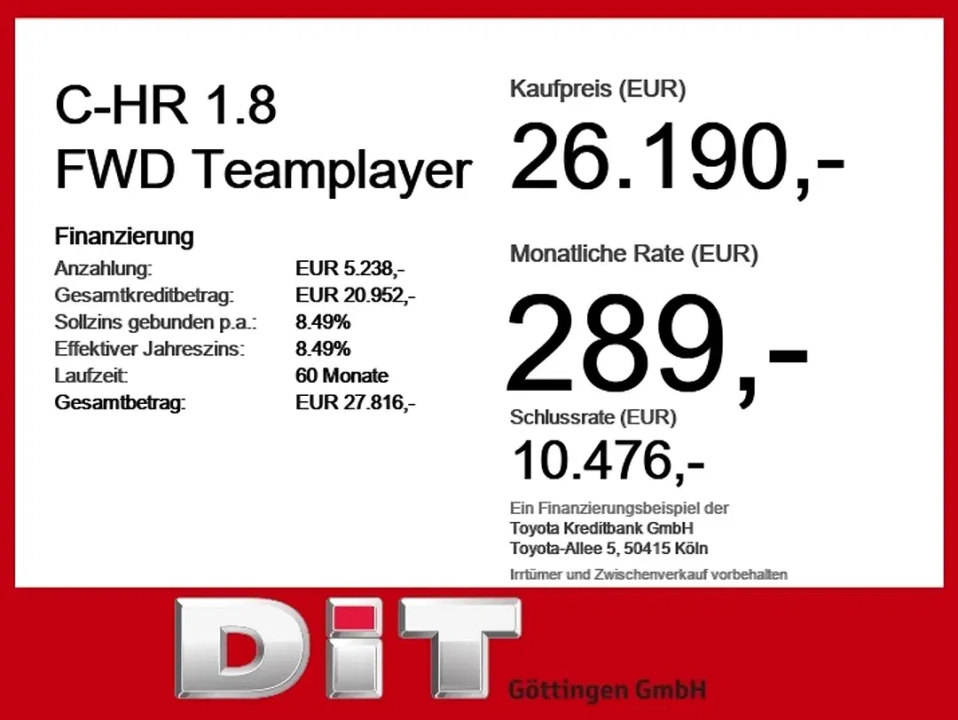 Toyota C-HR Teamplayer - Thumbnail 5