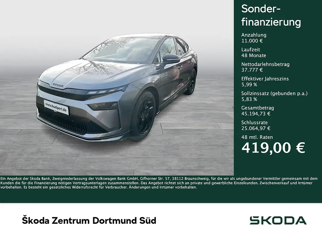 Skoda Enyaq 85 Coupé Sportline - Thumbnail 2