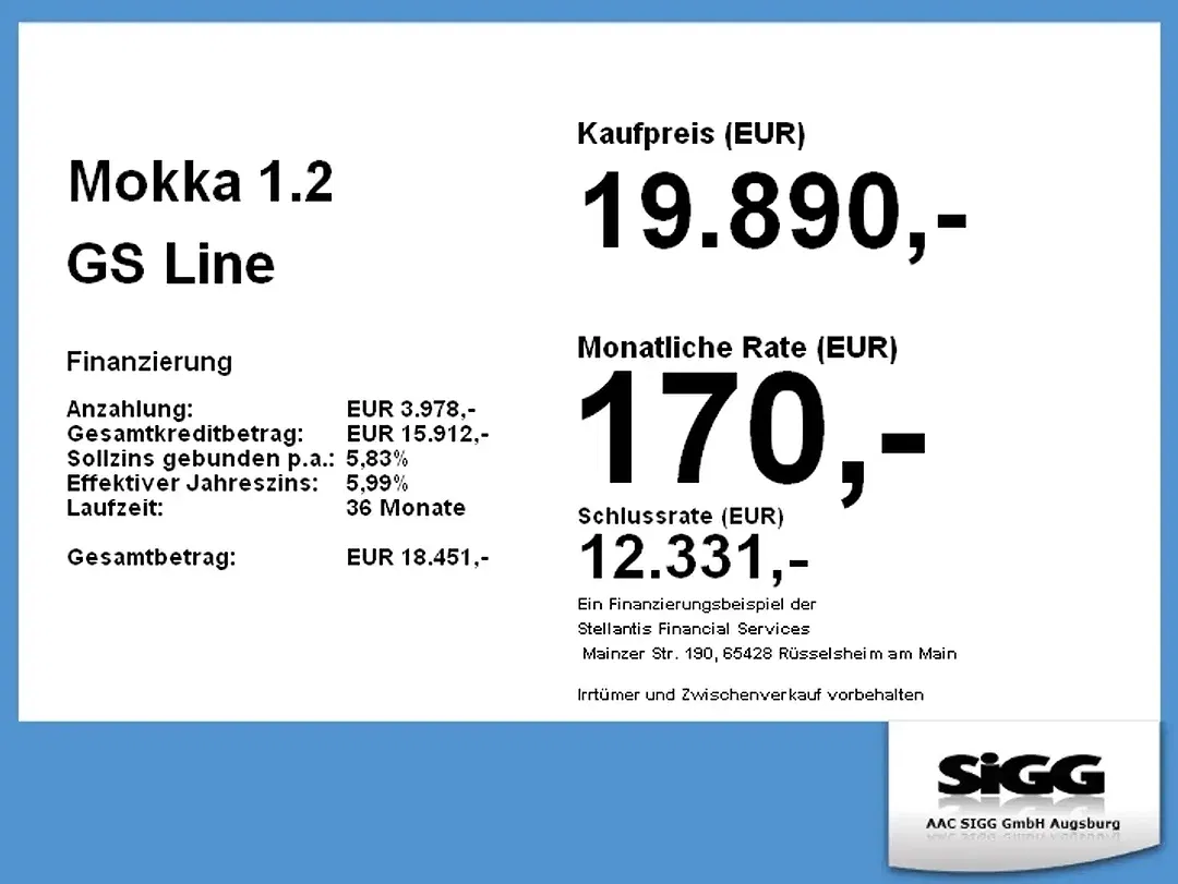 Opel Mokka 1.2 GS Line - Thumbnail 3