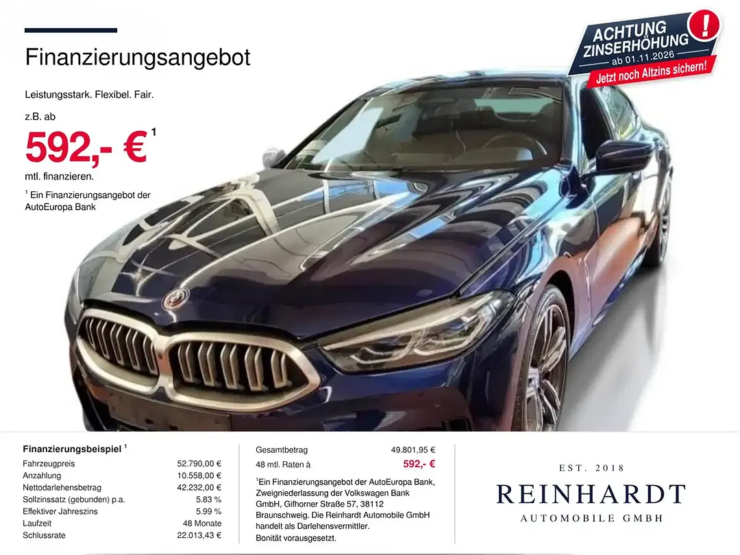 BMW 840 Gran Coupe - Thumbnail 1