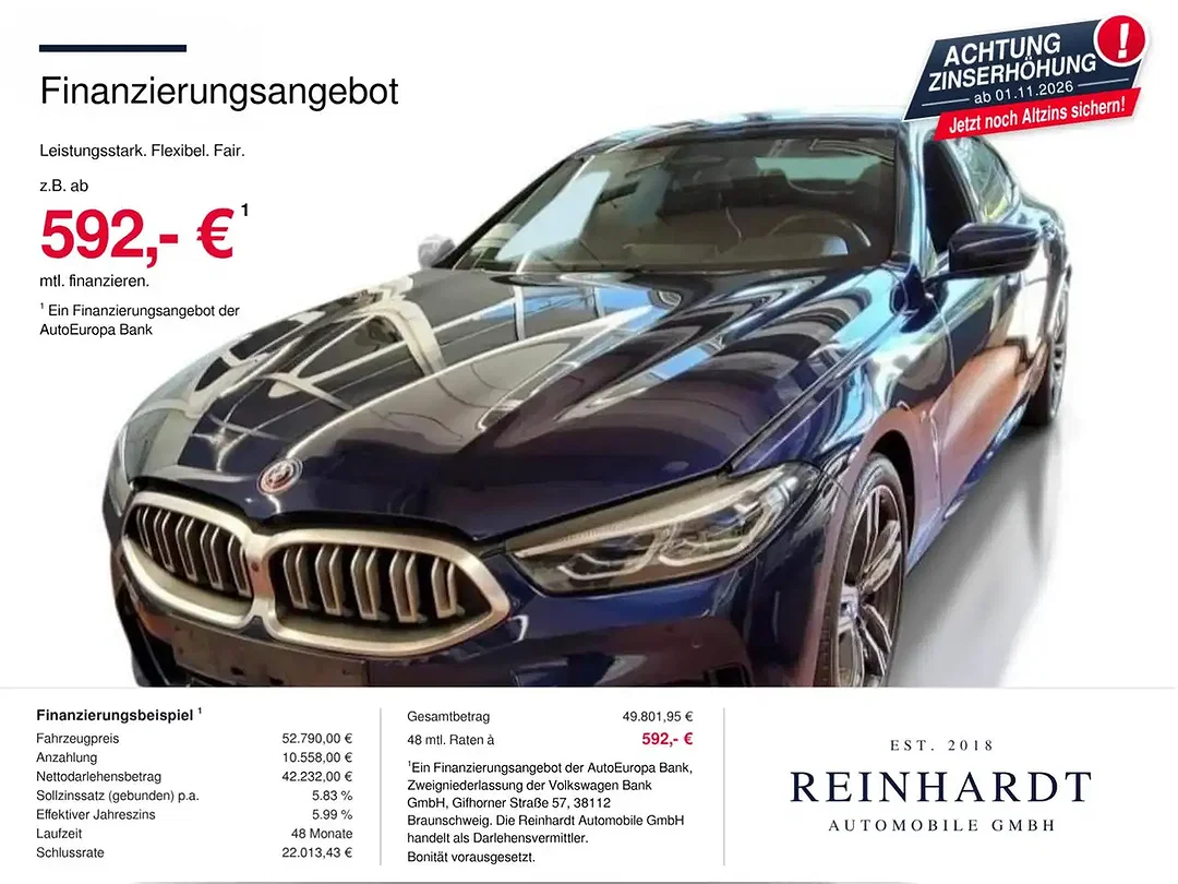 BMW 840 Gran Coupe - Afbeelding 1