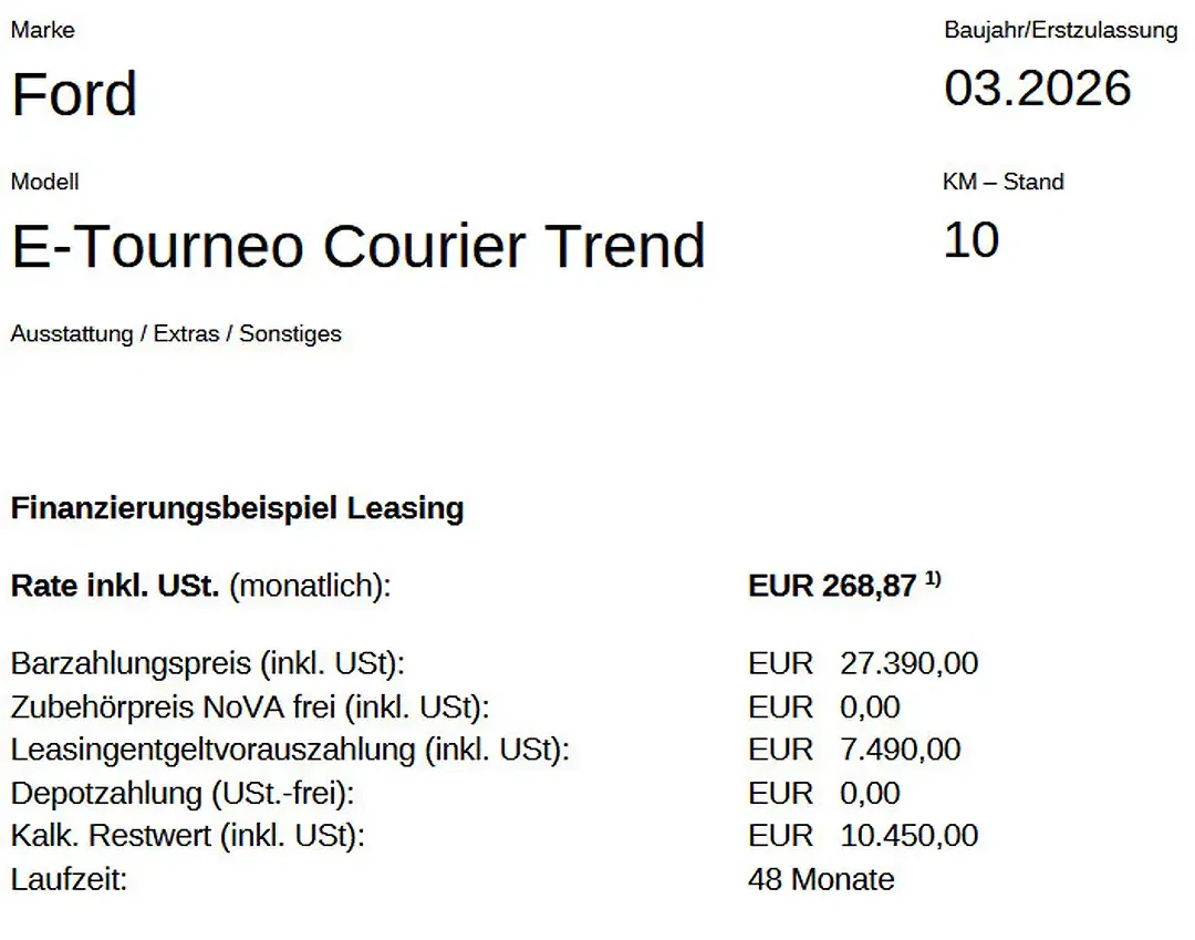 Ford Tourneo Courier Trend - Thumbnail 12