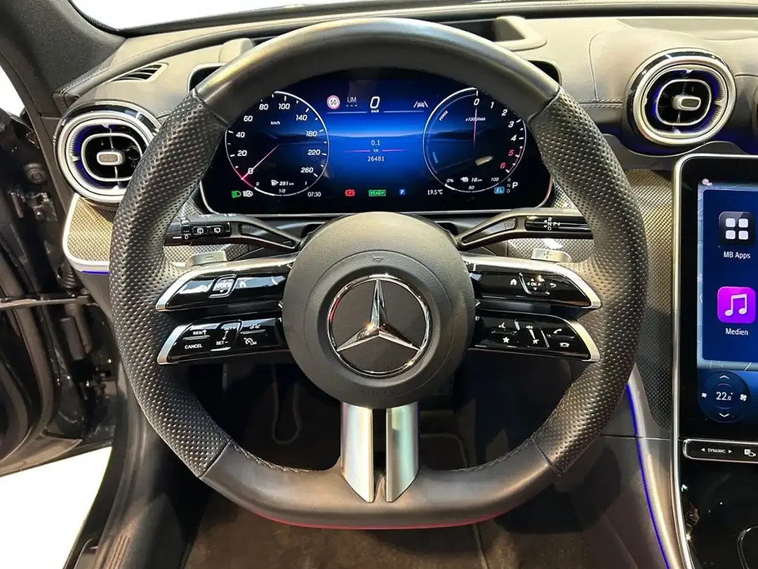 Mercedes-Benz C 300 4MATIC AMG MBUX Burmester Night - Thumbnail 14