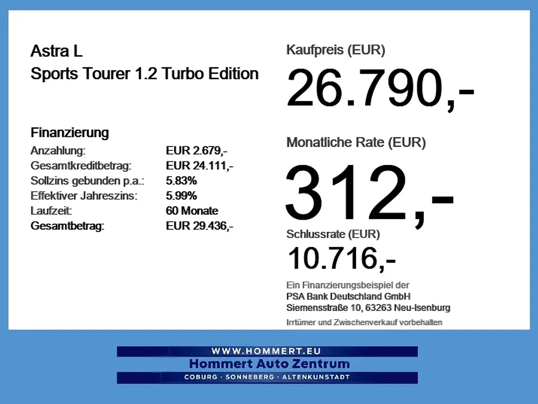 Opel Astra 1.2 Turbo Edition - Thumbnail 3