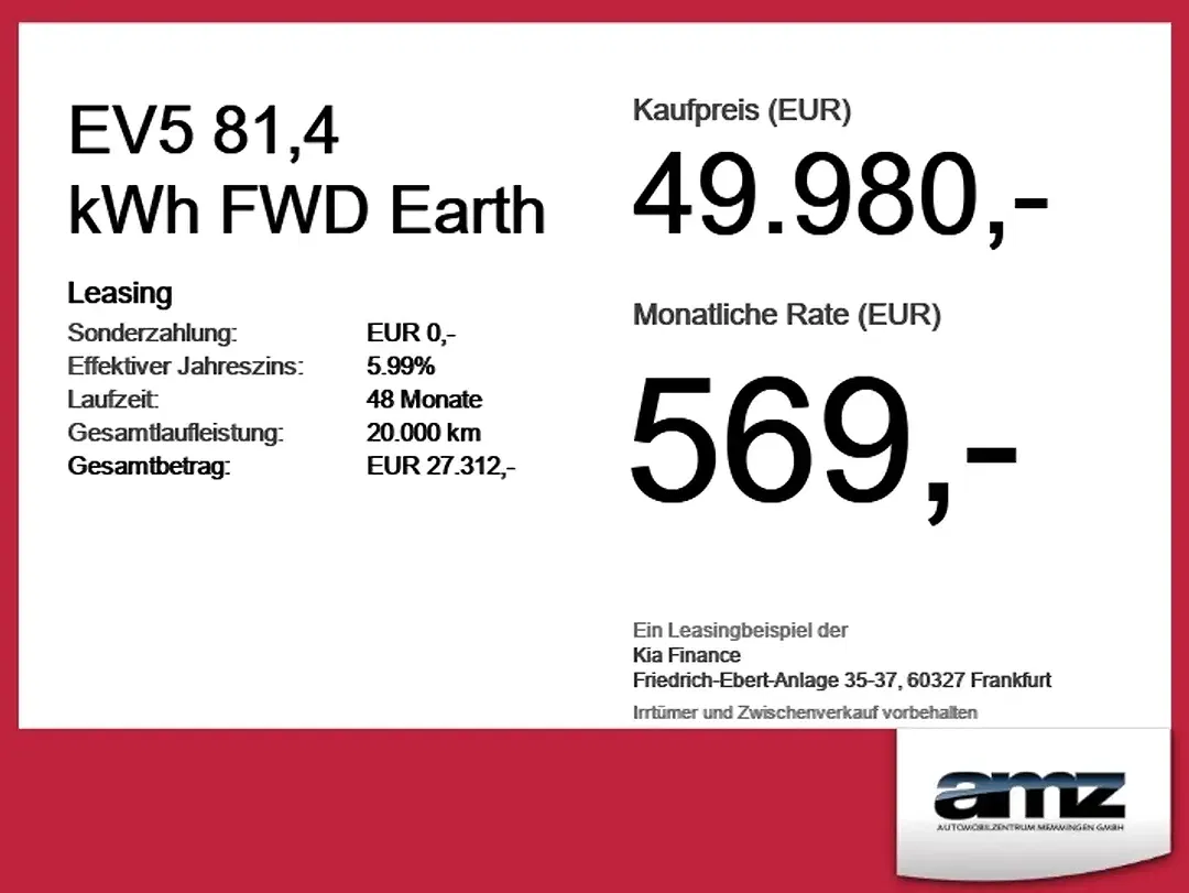 Kia EV5 81.4 kWh Earth - Thumbnail 3