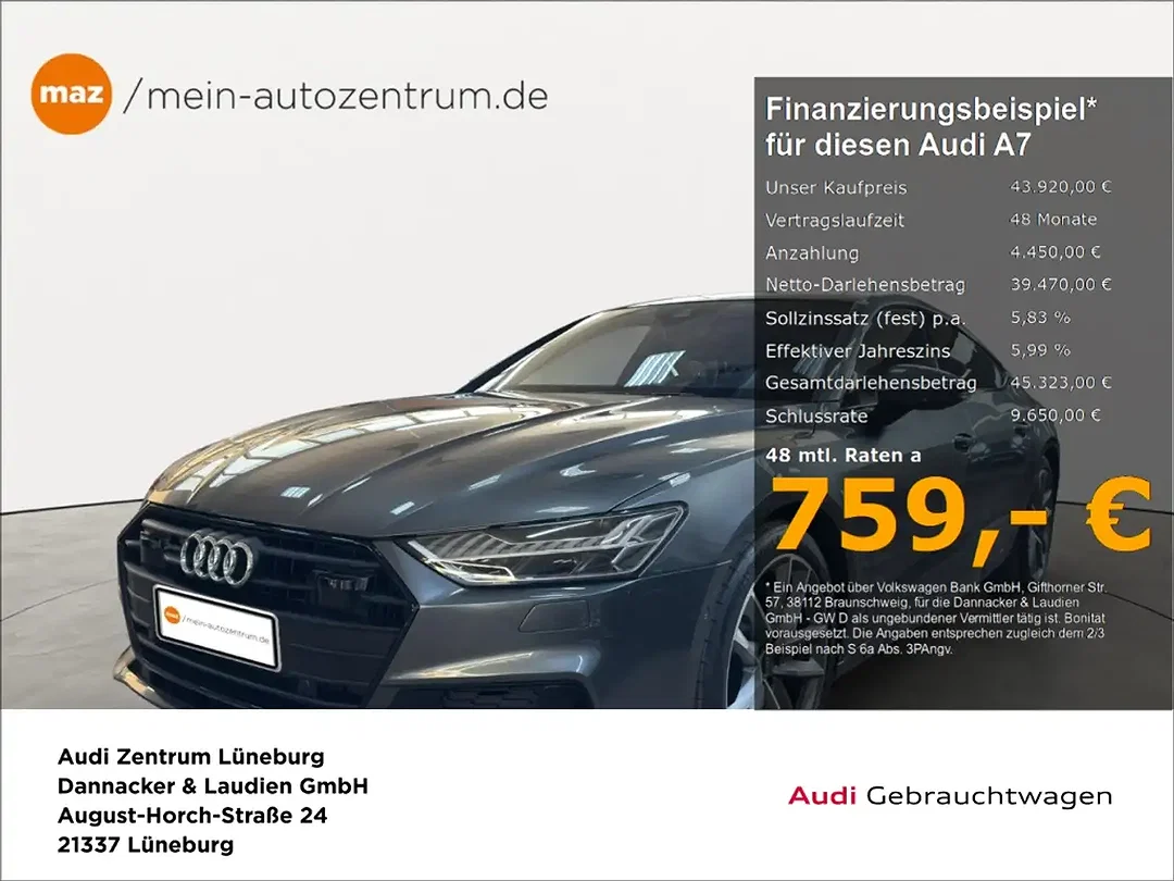 Audi A7 50 2.0 TFSI e quattro Sportback - Afbeelding 1
