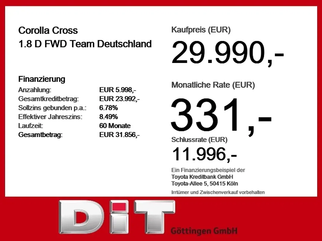 Toyota Corolla Cross Team Deutschland - Thumbnail 3