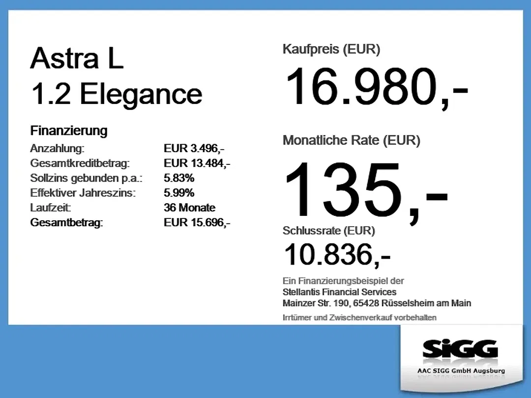 Opel Astra 1.2 Elegance - Thumbnail 3