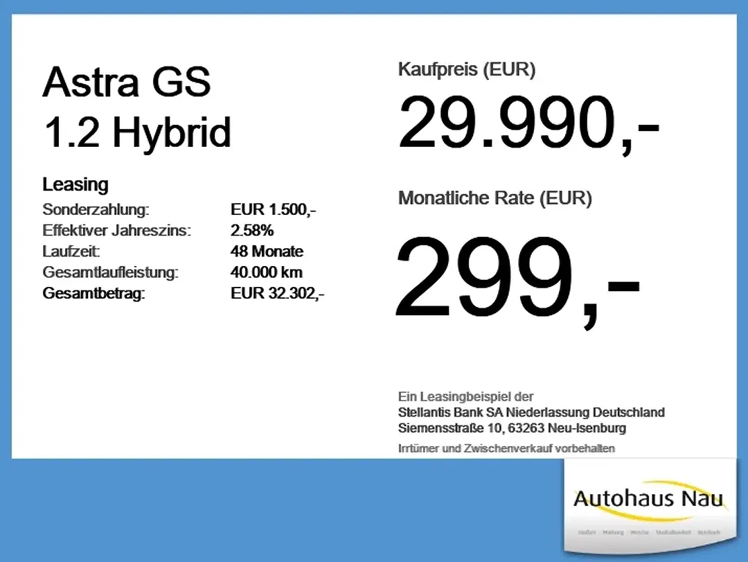 Opel Astra Hybrid 1.2 GS - Thumbnail 3