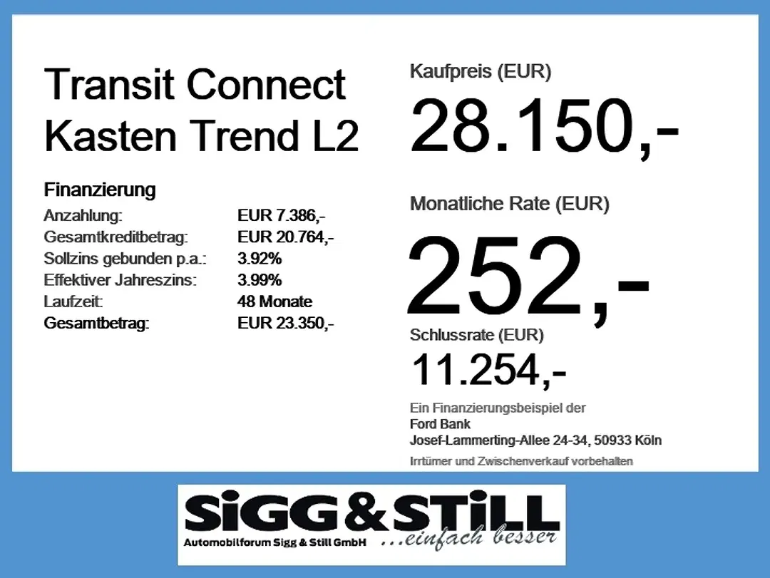 Ford Transit Connect L2 Trend - Thumbnail 3