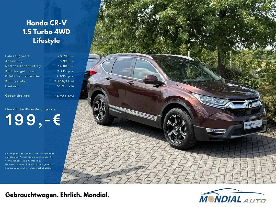 Honda CR-V 1.5 Turbo 4x4 Lifestyle - Afbeelding 1
