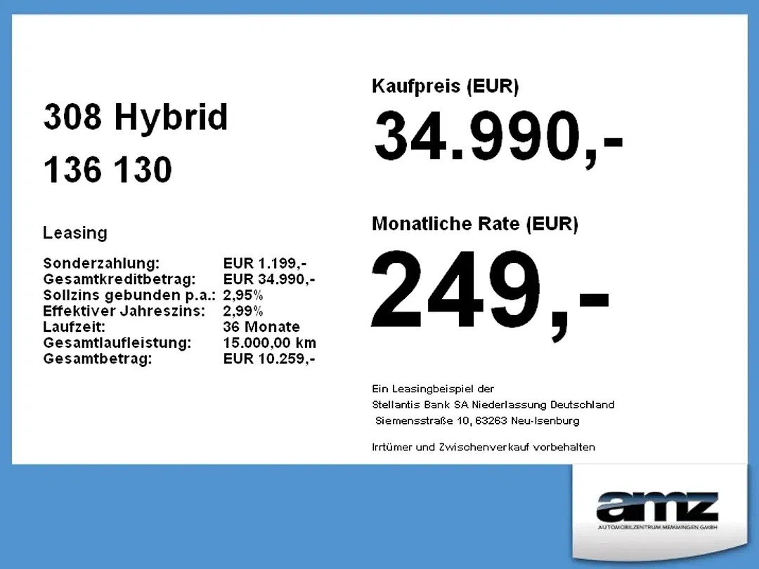 Peugeot 308 136 Hybrid - Thumbnail 3