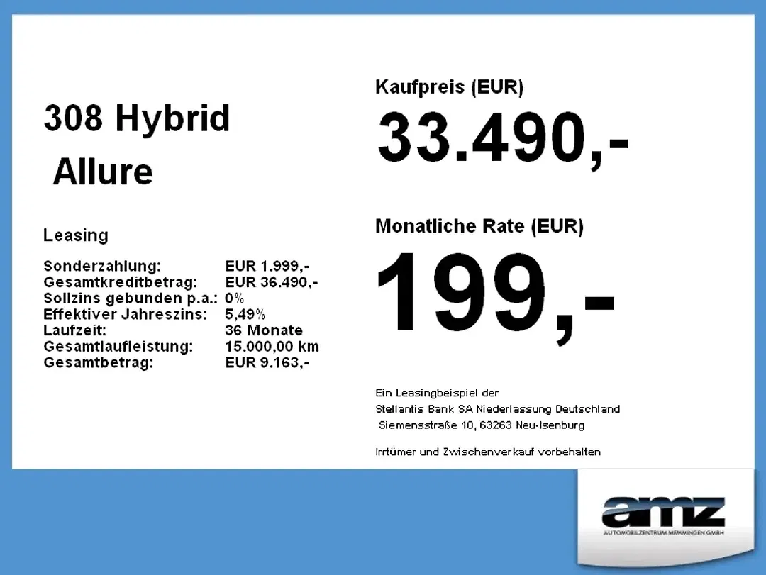 Peugeot 308 Hybrid Allure - Thumbnail 3