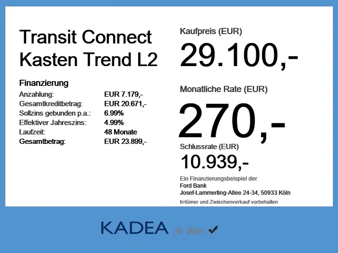 Ford Transit Connect L2 Trend - Thumbnail 4