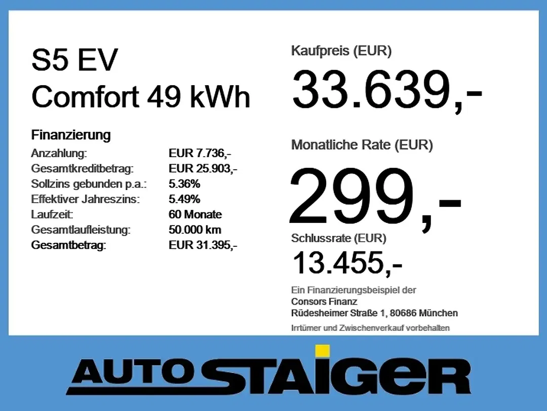 MG MGS5 EV Comfort - Thumbnail 3