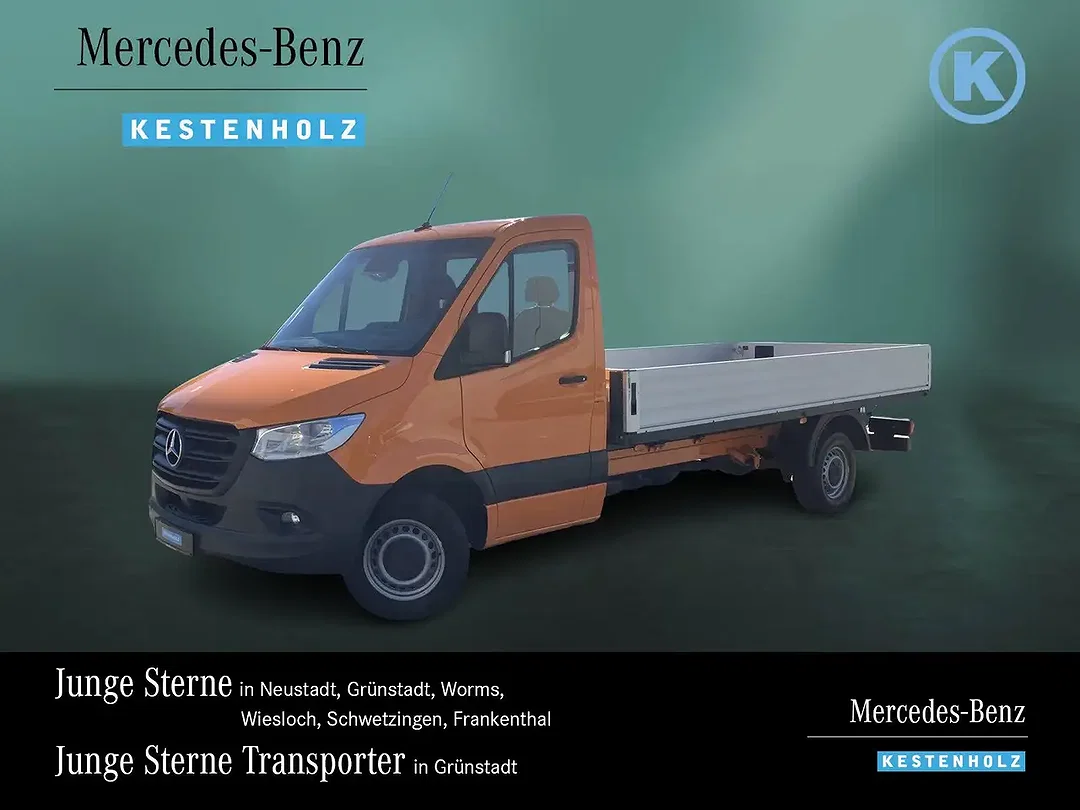 Mercedes-Benz Sprinter 317 CDI lang open laadbak - Afbeelding 1