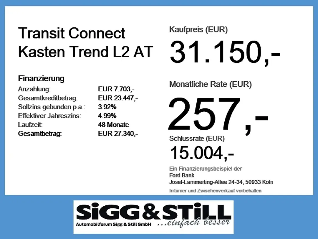 Ford Transit Connect L2 Trend - Thumbnail 3