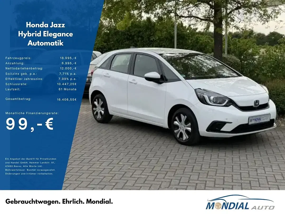 Honda Jazz 1.5 i-MMD Hybrid AUT Elegance - Afbeelding 1
