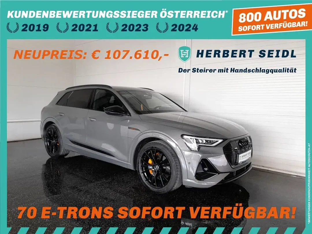 Audi e-tron 55 quattro Matrix LED S line Black Edition - Afbeelding 1