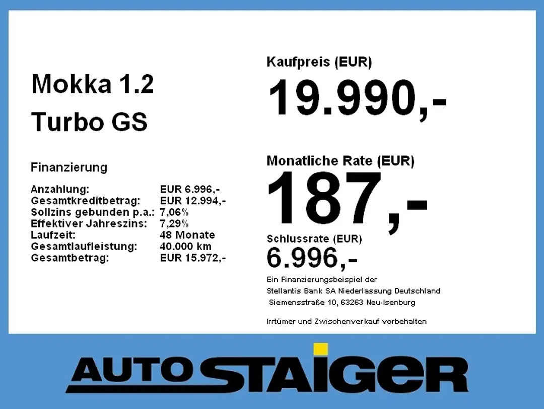 Opel Mokka 1.2 Turbo GS Line - Thumbnail 3
