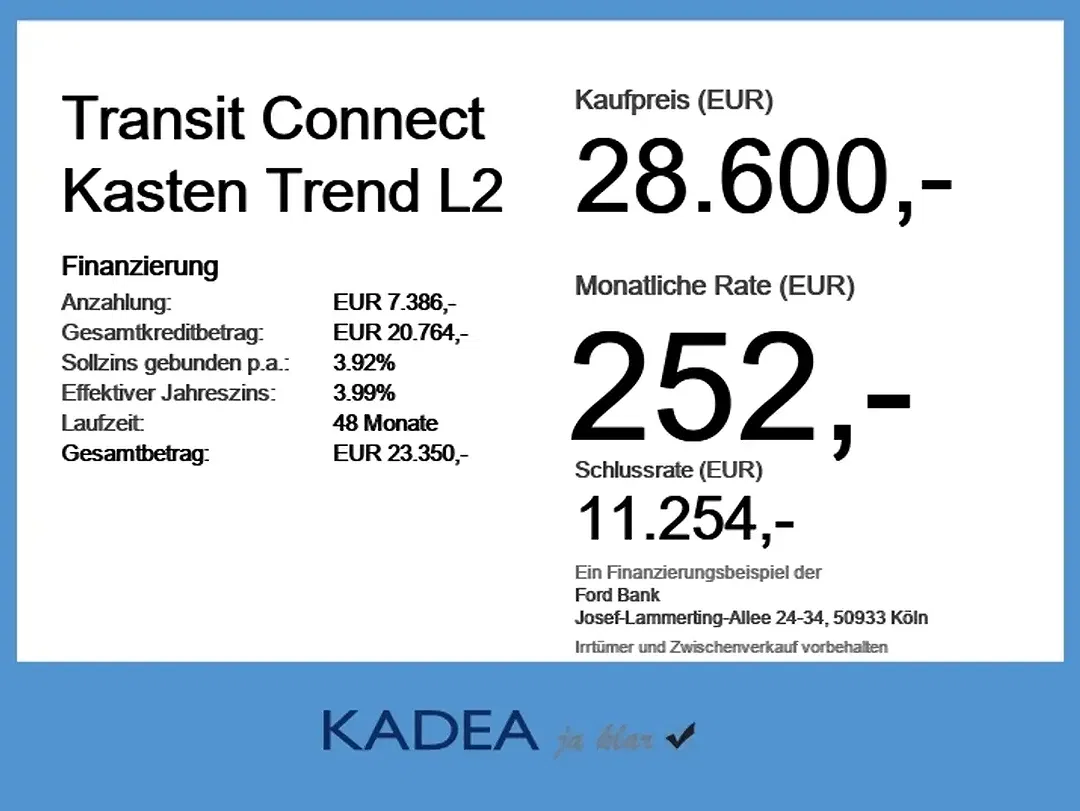 Ford Transit Connect L2 Trend - Thumbnail 4