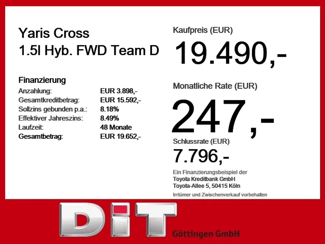 Toyota Yaris Cross 1.5 Hybrid Team Deutschland - Thumbnail 5